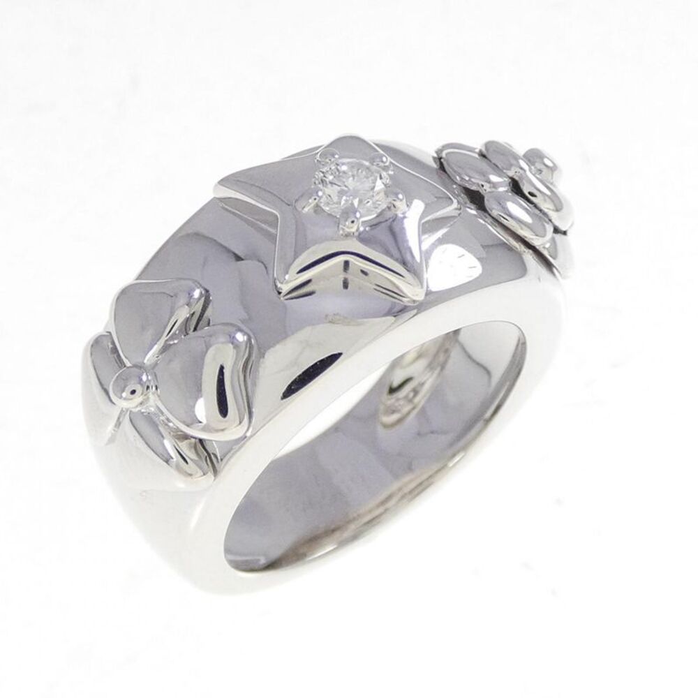 Chanel Three Symbols 750 White Gold Diamond Ring